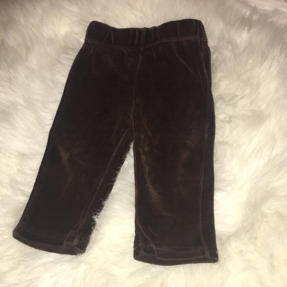 Brown velvet pants Size 12 month